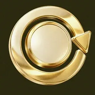 Gold circular arrow — Betzillo